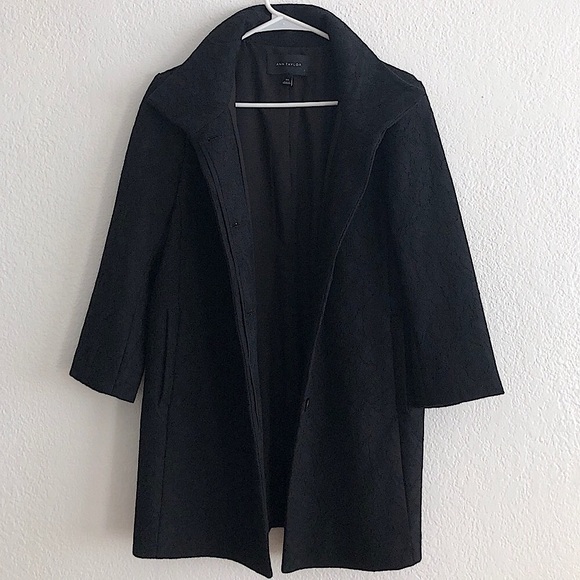 Ann Taylor Jacket Detail 3/4 Sleeve Button Front - Picture 1 of 12